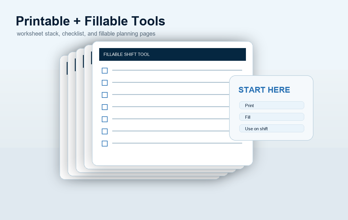 Printable and fillable nursing tools worksheet preview