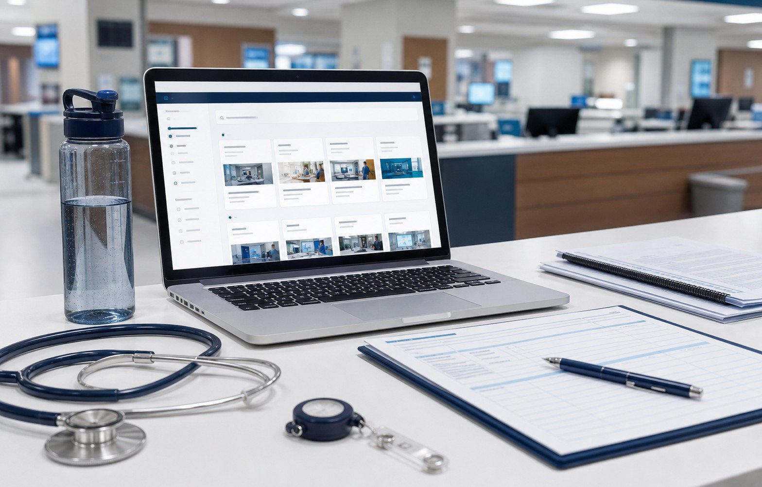 Organized nursing resource library dashboard preview